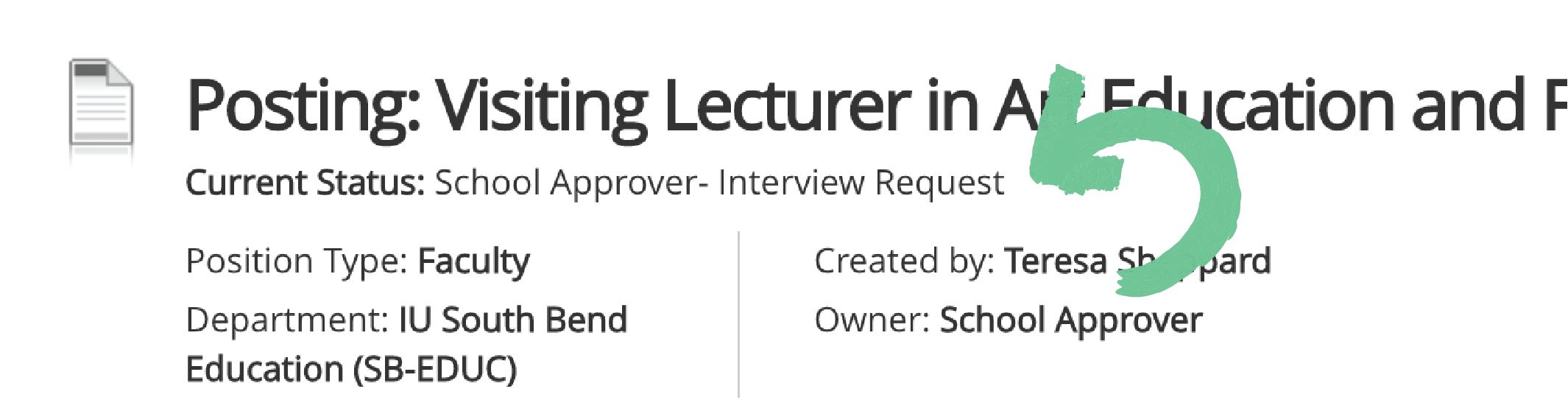 school approver interview request